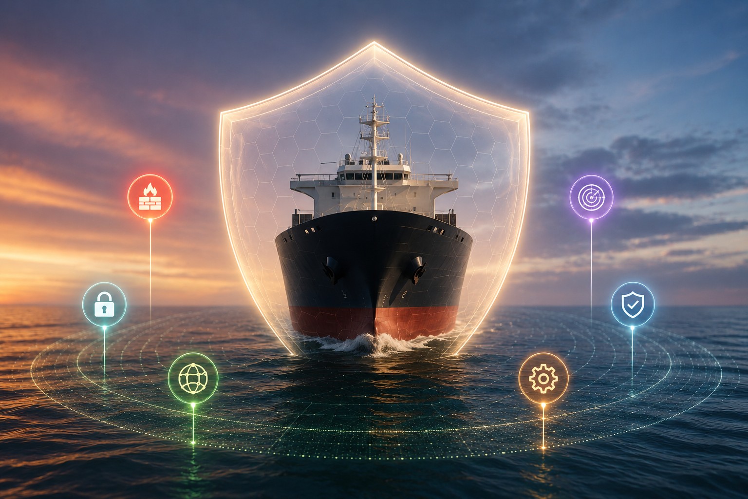 Maritime cyber security protection for vessel IT infrastructure